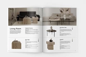 design interior achitecture brochure, home decor catalog, wholesale pricelist