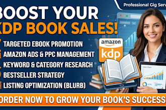 do amazon KDP marketing, book promotion, and ads setup