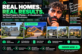 provide verified property photos and ai visualizations