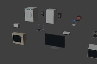 create game ready 3d models in blender for unity