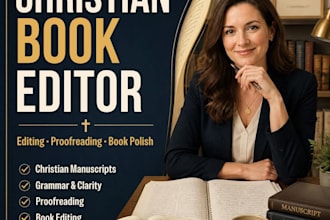 be your christian book editor proofreader and book editor