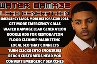 generate converting USA water damage leads in 24hours via