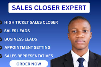 high ticket sales closer sales development sales representative sales closer