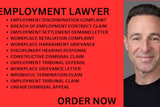 draft employment tribunal claims, workplace grievances and dismissal appeals