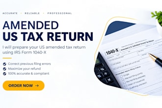 prepare your US amended tax return using irs form 1040