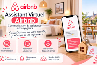 manage airbnb guest communication and support in french