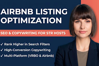 create SEO optimized vrbo or airbnb listing description that gets more bookings