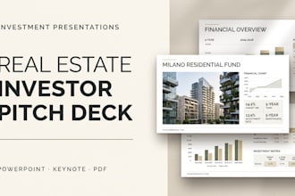 do italian real estate pitch deck business proposal, presentation for investors