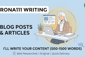write blog posts and article