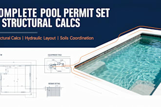 gunite pool permit soils report equipment pad hydraulic layout pool structural