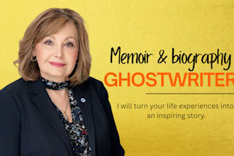 ghostwrite your memoir or biography as an expert ghostwriter