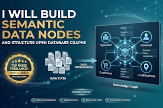build semantic data nodes and structure open database graphs