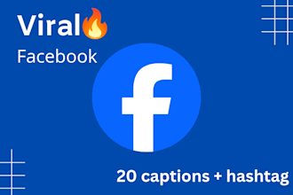 write  facebook post captions for business page