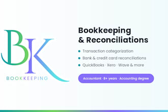 categorize transactions and reconcile your bank accounts