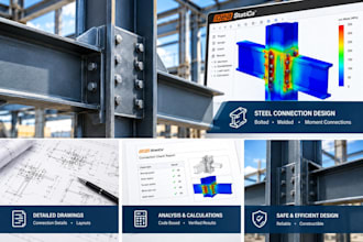 design and analyze steel connections using idea statica