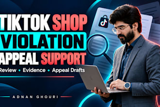 review tiktok shop violations and prepare evidence based appeals
