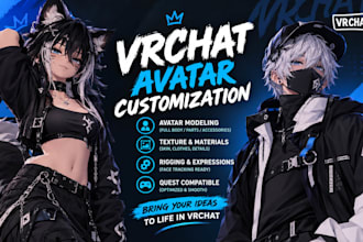 create vchat avatar, furry avatar, vr charcter, vrc avatar, rigging, furry nsfw