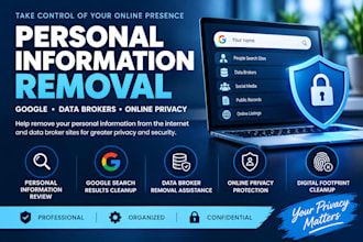 help remove personal information from google, the internet and data broker sites