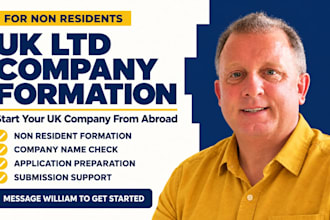 do UK ltd company registration and formation for non residents