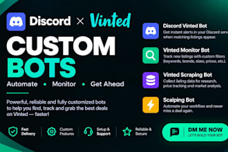 build discord vinted bot, vinted scraping bot, vinted monitor bot, vinted robot