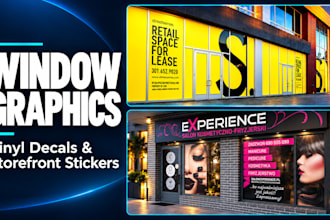 design window graphics, vinyl decals and storefront stickers for your business