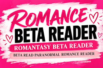 romance beta reader romantasy beta reader beta read paranormal romance reader