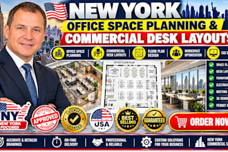 design commercial office layouts and space planning floor plans ny
