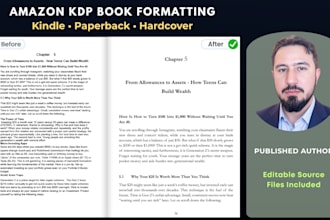 format ebooks, paperbacks and hardcovers for amazon KDP