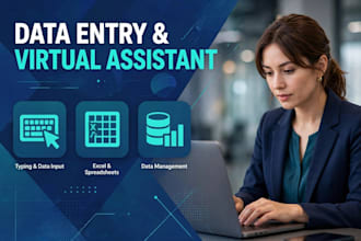 do accurate data entry typing and virtual assistant work