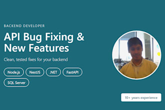 fix bugs in your nodejs nestjs dotnet api or website