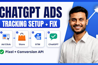 fix or set up chatgpt ads tracking, openai pixel and conversion API with GTM
