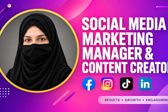 be your social media marketing manager