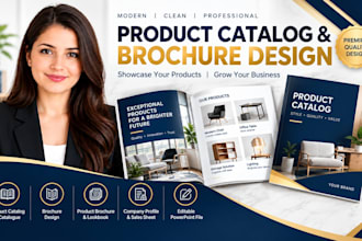 design a professional product catalog and brochure