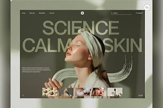 design skin care website beauty website shopify store beauty woocommerce store