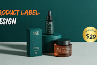 design premium skincare, cosmetic and product labels