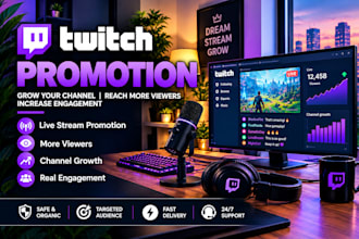 twitch marketing livestream promotion live viewers channel growth to engagement