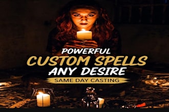 cast immediate result custom wish spell, make your heart desire come true