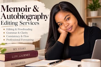edit, proofread, and format your memoir or autobiography