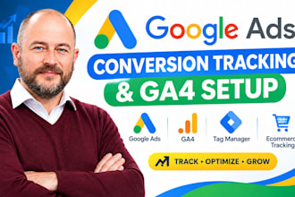 setup google ads conversion tracking ga4 ecommerce tracking adwords PPC campaign