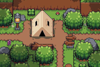 do top down pixel art tileset sprite sheet pixel tilemap 2d game asset rpg maker