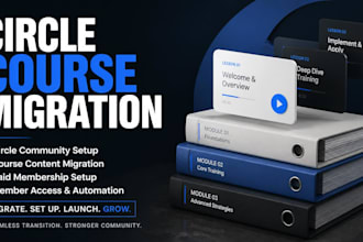 circle so online course setup migrate circle course content and membership site