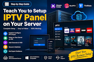 teach you to setup iptv panel on your server