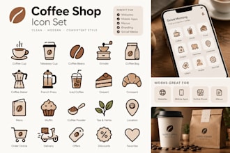 design minimalist outline icons for your website or app