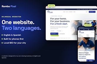 design a bilingual english and spanish website for your business