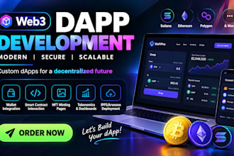 develop a professional web3 website or dapp for your crypto project
