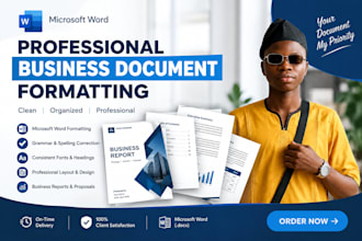 format professional business documents in microsoft word