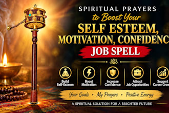 do spiritual prayers to boost your self esteem, motivation, confidence job spell