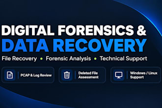 perform digital forensics and data recovery