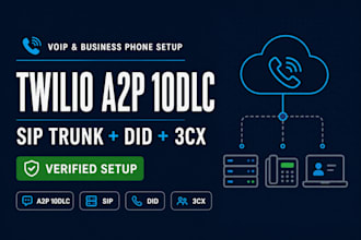 set up twilio flex, voip number, ai calling agent a2p 10dlc approval for twilio