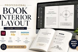 design professional book interior layout and formatting for KDP